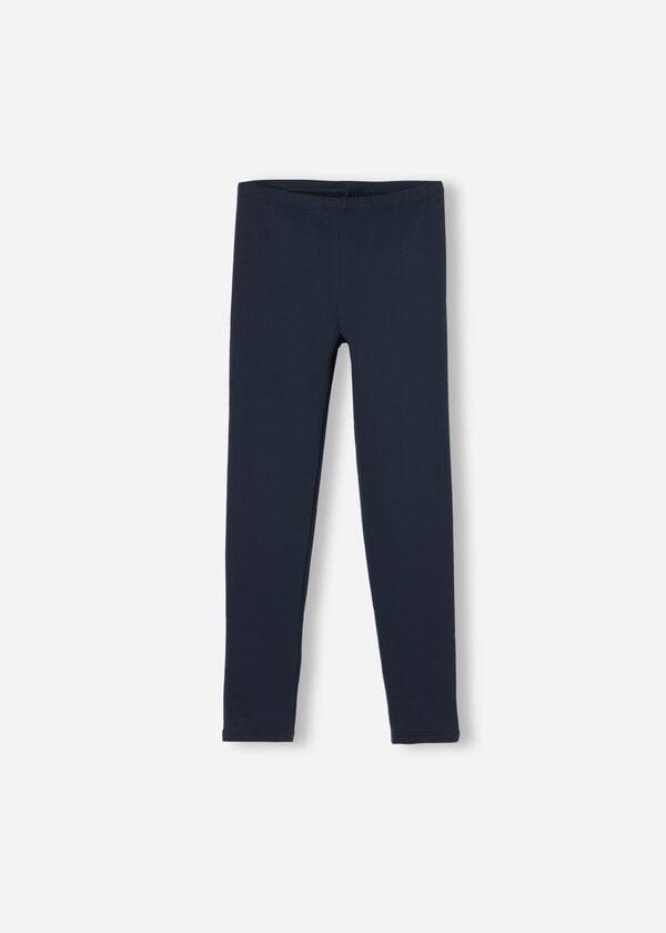 modré dětské termo legíny calzedonia