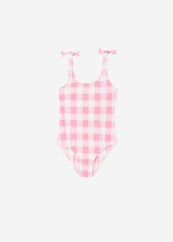 dětské plavky calzedonia one piece lione růžové