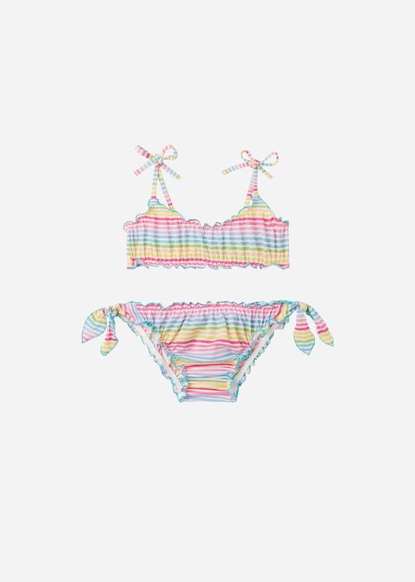 dětské dvoudílné plavky calzedonia ariel vícebarevné