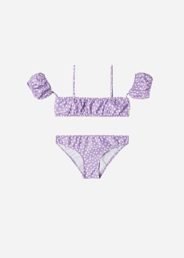 dětské dvoudílné plavky calzedonia cipro fialové