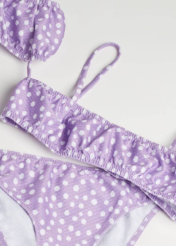 dětské dvoudílné plavky calzedonia cipro fialové