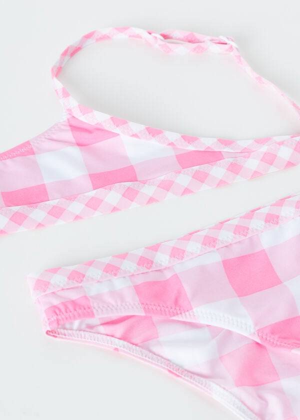 dětské dvoudílné plavky calzedonia lione růžové