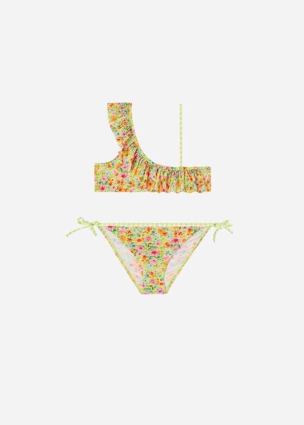 dětské dvoudílné plavky calzedonia siviglia žluté