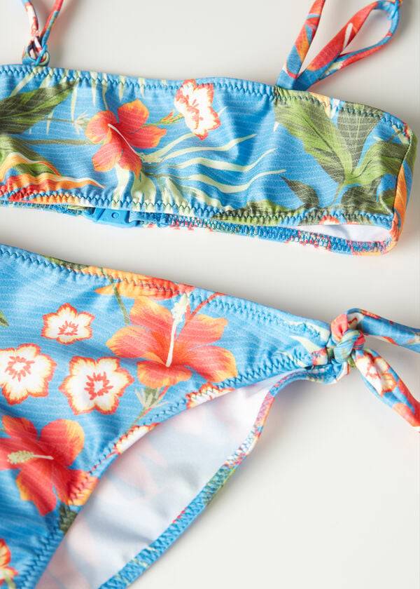 dětské dvoudílné plavky calzedonia maui zelené