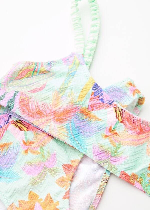 dětské dvoudílné plavky calzedonia tahiti zelené