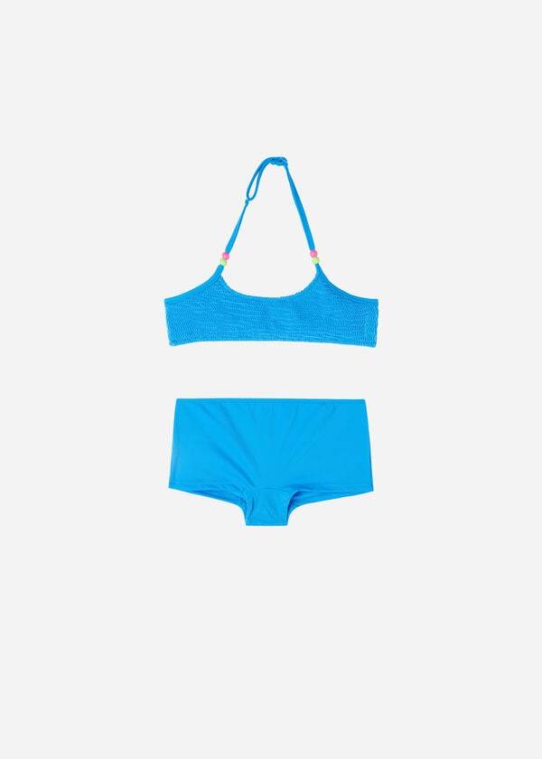 dětské dvoudílné plavky calzedonia san diego v tílku modré