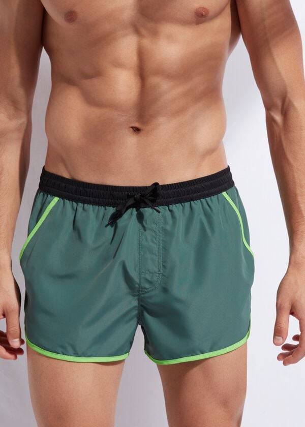pánské plavky calzedonia venice beach zelené