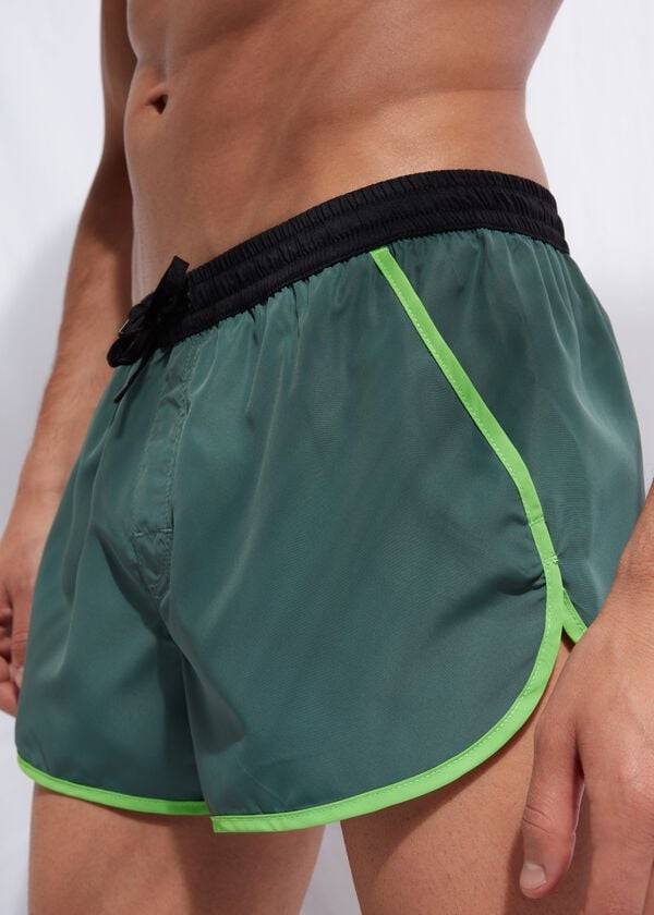 pánské plavky calzedonia venice beach zelené