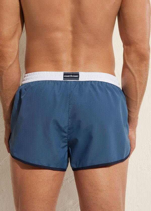 pánské ekologické plavky calzedonia venice beach modré