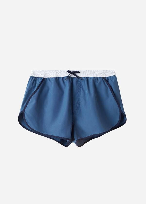 pánské ekologické plavky calzedonia venice beach modré