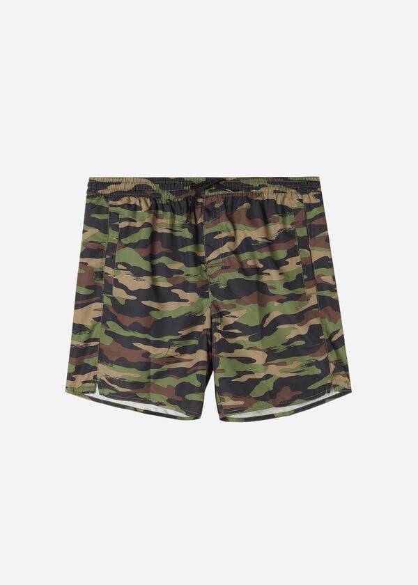pánské zelené plavecké šortky calzedonia formentera