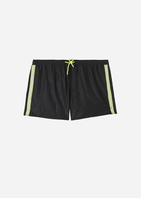 Černé pánské ekologické plavecké šortky calzedonia ibiza