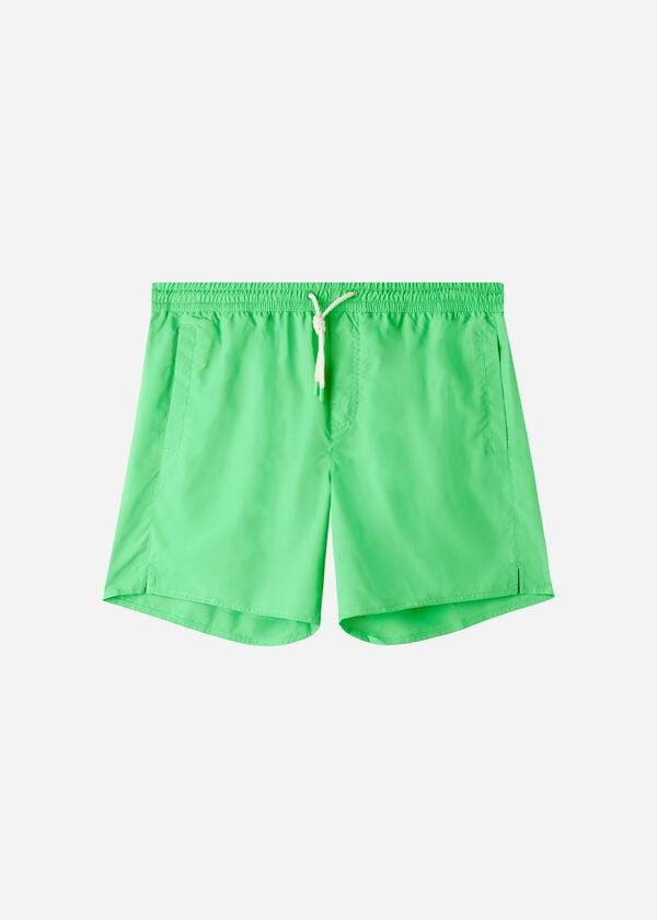pánské zelené plavecké šortky calzedonia formentera eco