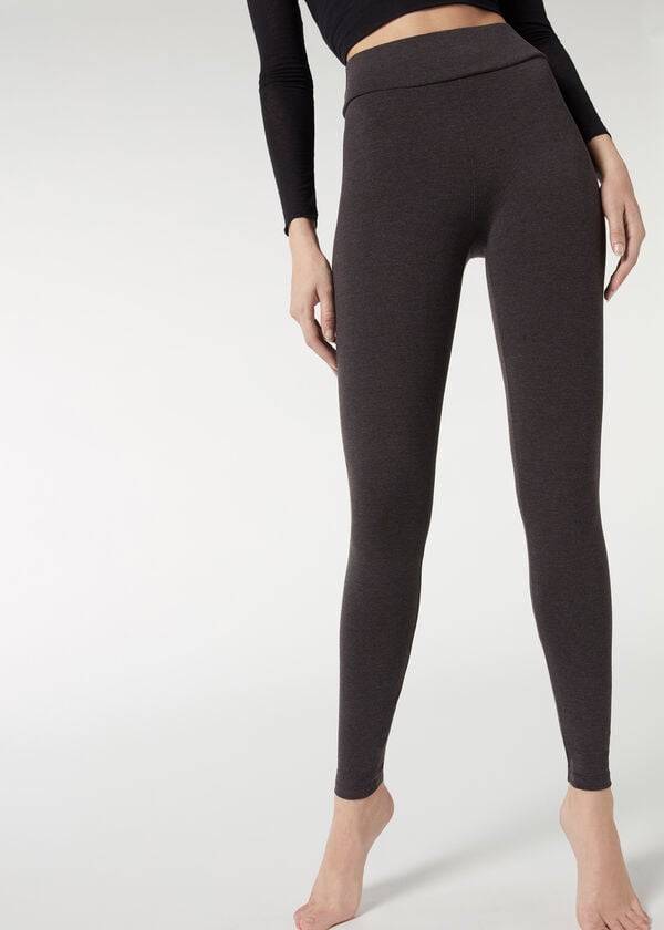 dámské bavlněné legíny calzedonia šedé