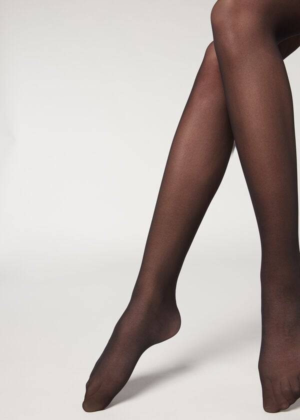 dámské sexy stahující legíny calzedonia 30 denier total shaper černé