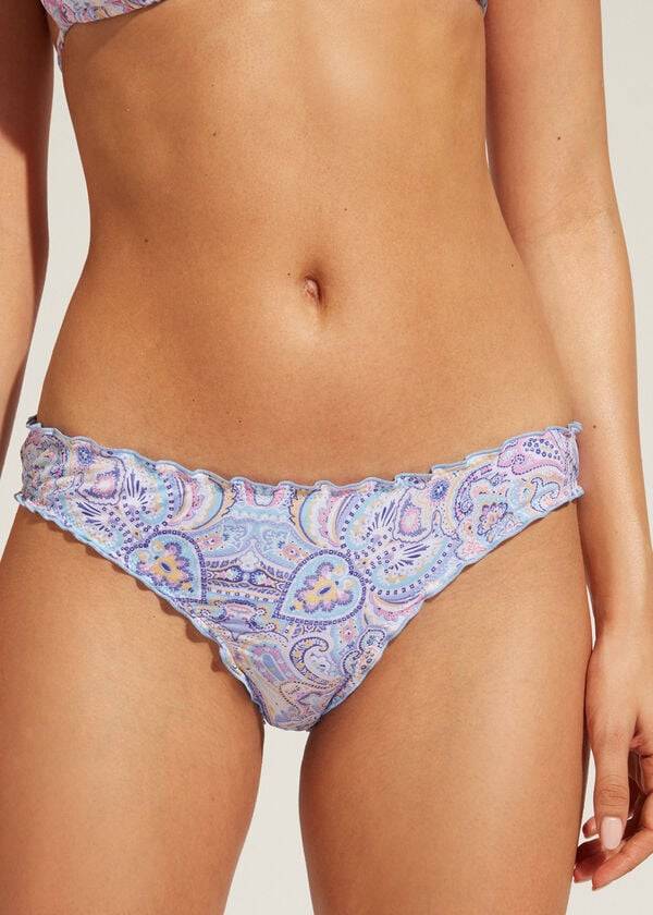 dámské bikinové kalhotky calzedonia amalfi modré