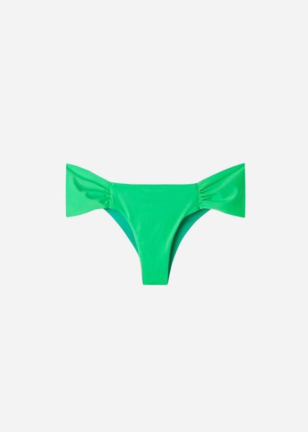 dámské ekologické bikinové kalhotky calzedonia brazilian indonesia zelené barvy