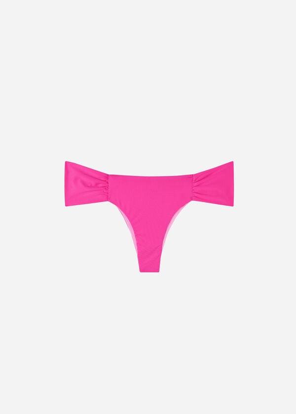 dámské ekologické bikinové kalhotky calzedonia brazilian indonesia v růžové barvě