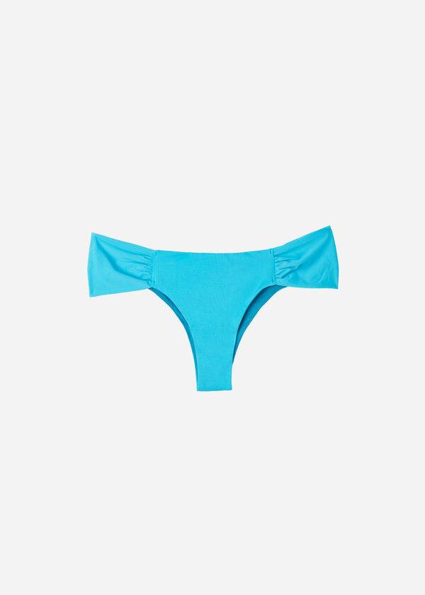 dámské ekologické spodní díly bikin calzedonia brazilian indonesia v tyrkysově zelené barvě