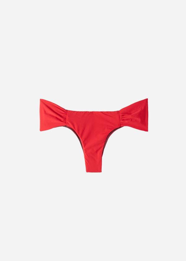 dámské ekologické bikinové kalhotky calzedonia brazilian indonesia červené