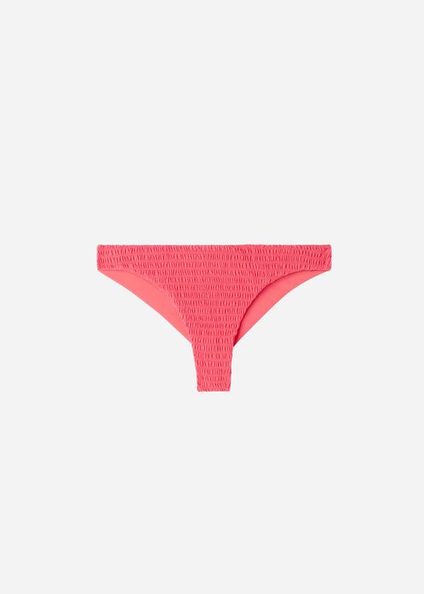 dámské růžové bikinové kalhotky calzedonia brazilian lanzarote