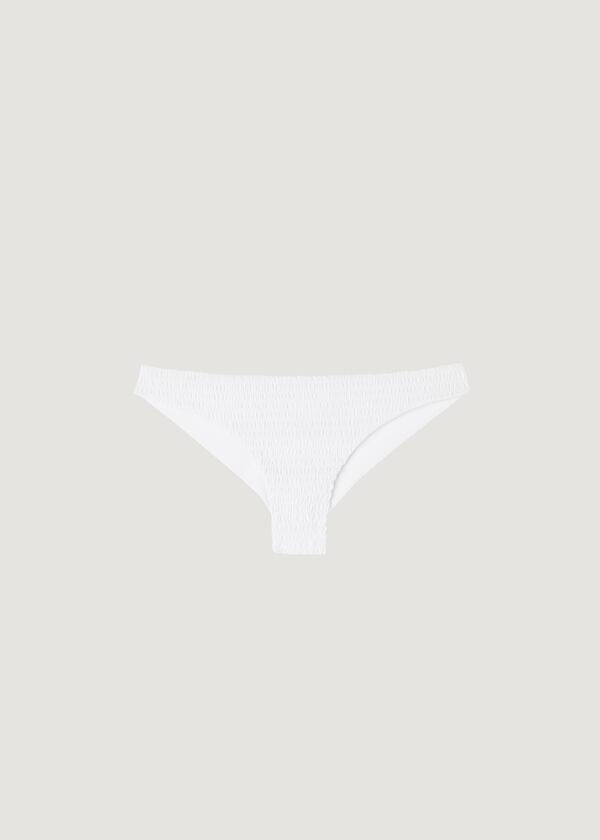 dámské bílé bikinové kalhotky calzedonia brazilian lanzarote