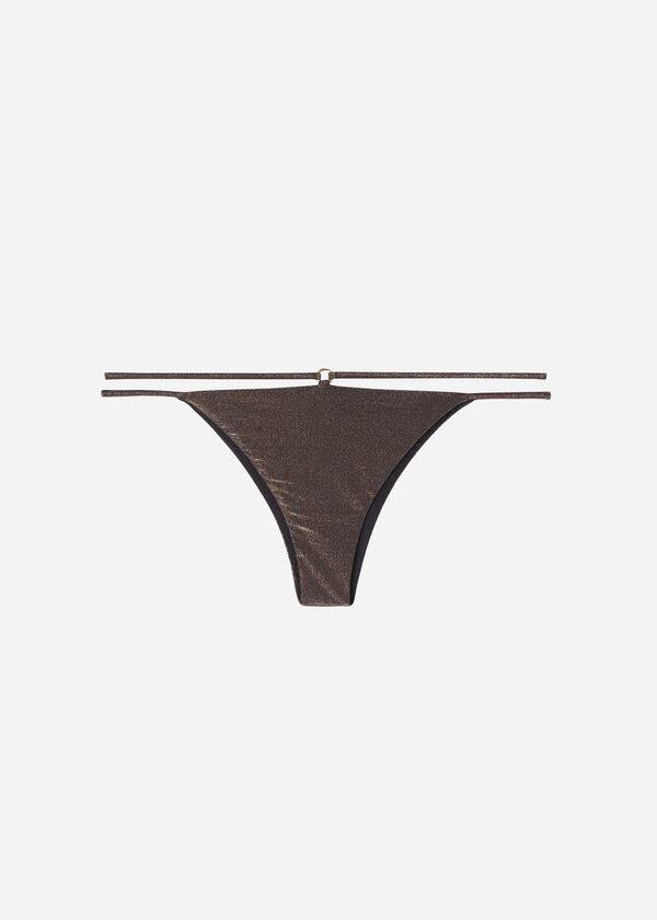 dámské černé bikinové kalhotky calzedonia s brazilskými bočními stringy hollywood