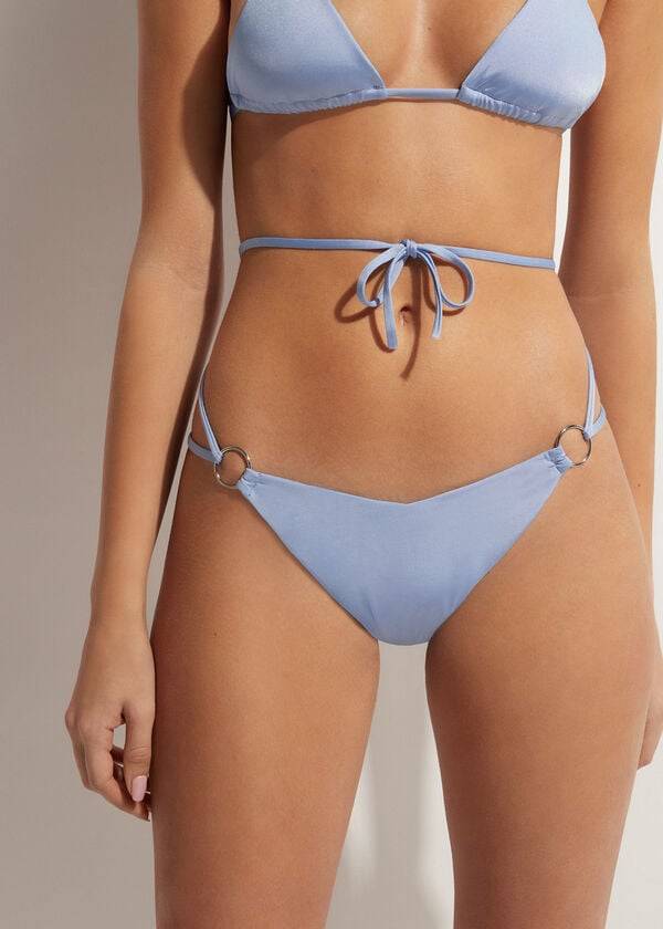 dámské bikinové kalhotky calzedonia brazilian string abu dhabi v modré barvě