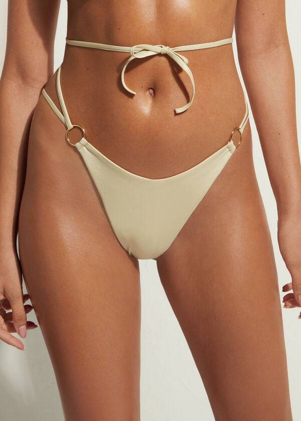 dámské bikinové kalhotky calzedonia brazilian string abu dhabi zlaté barvy