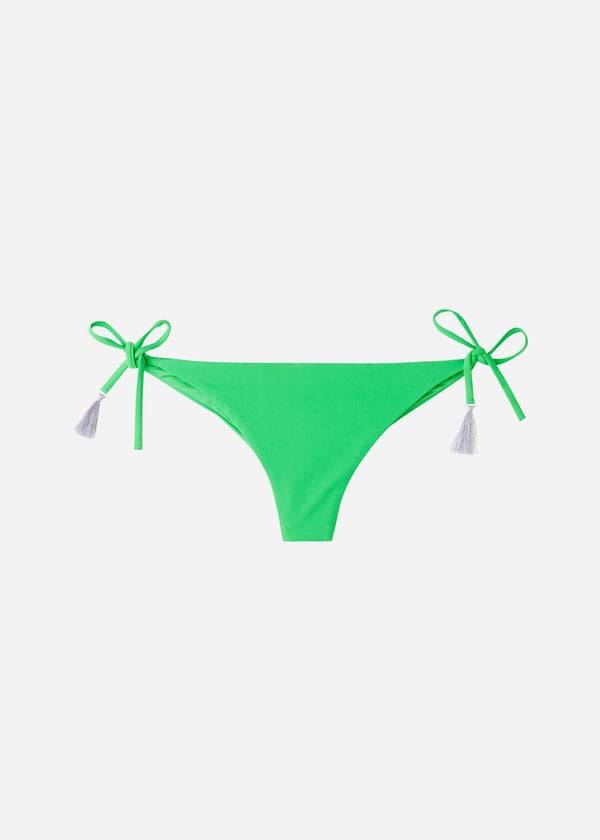 dámské capri bikinové kalhotky calzedonia brazilian string zelené