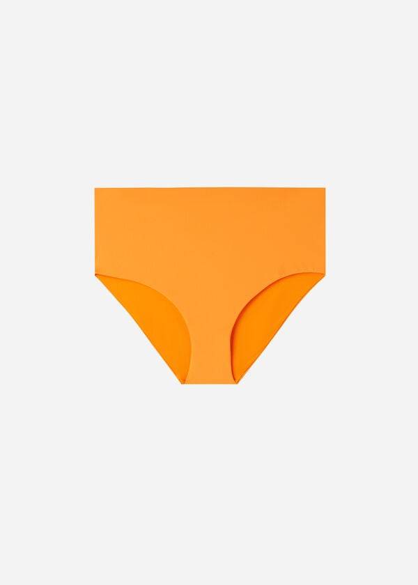 oranžové dámské bikinové kalhotky calzedonia high shaper waist indonesia eco