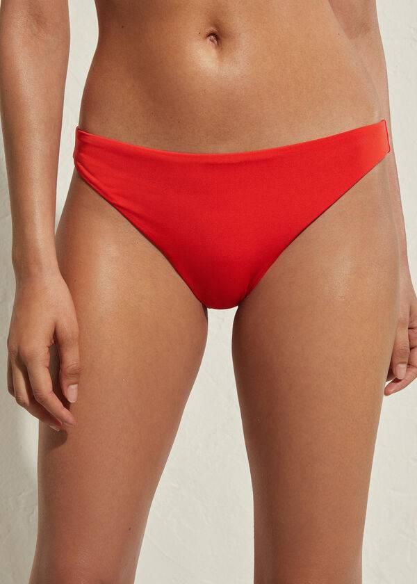 dámské ekologické bikinové kalhotky calzedonia indonesia červené