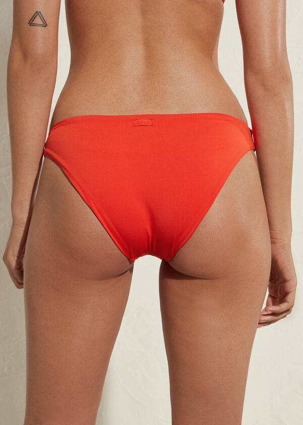 dámské ekologické bikinové kalhotky calzedonia indonesia červené