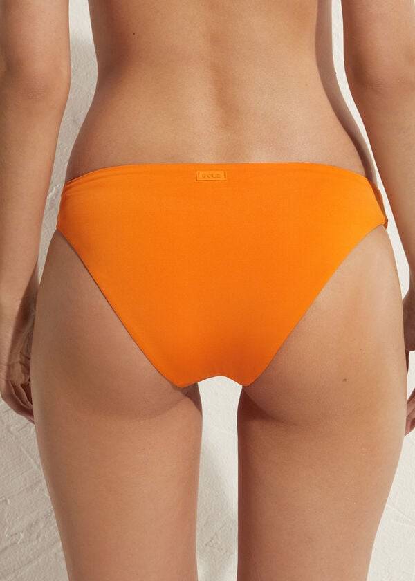 oranžové calzedonia indonesia eco dámské spodní díly bikin