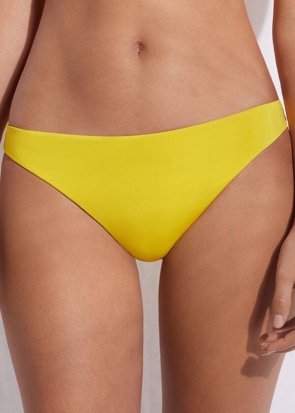 dámské ekologické bikinové kalhotky calzedonia indonesia žluté