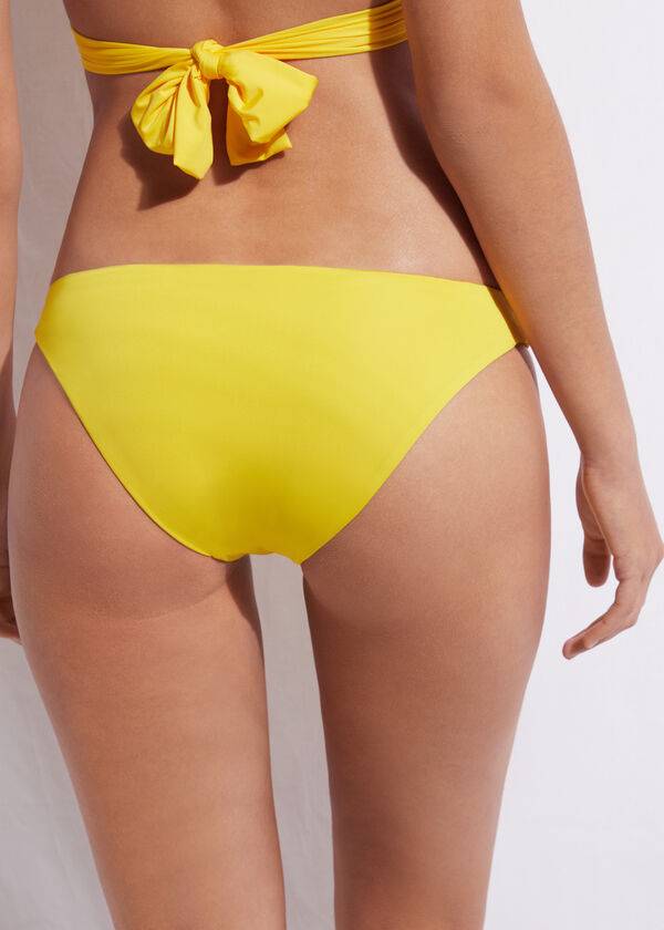 dámské ekologické bikinové kalhotky calzedonia indonesia žluté