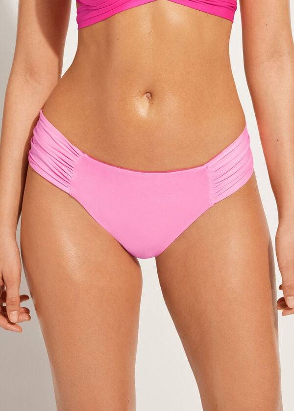 růžové dámské kalhotky do bikin calzedonia indonesia eco rosa
