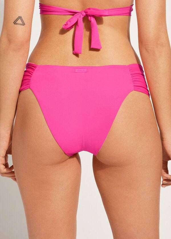 růžové dámské kalhotky do bikin calzedonia indonesia eco rosa
