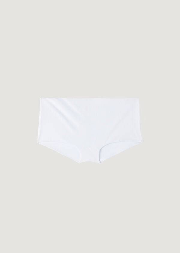 dámské bílé ekologické bikinové kalhotky calzedonia s kraťasy indonesia