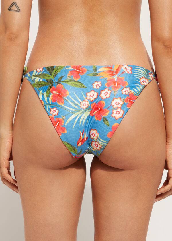 dámské bikinové kalhotky calzedonia string maui v zeleném provedení