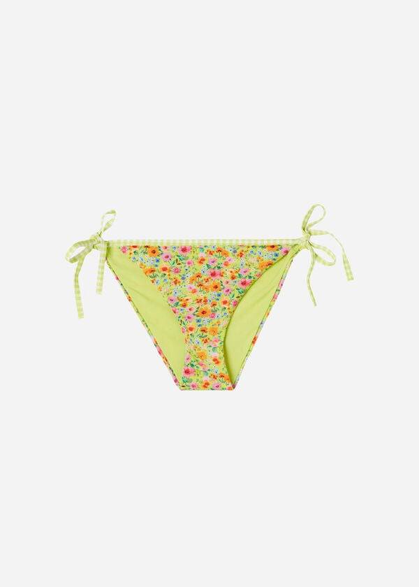 Žluté dámské bikinové kalhotky calzedonia string siviglia