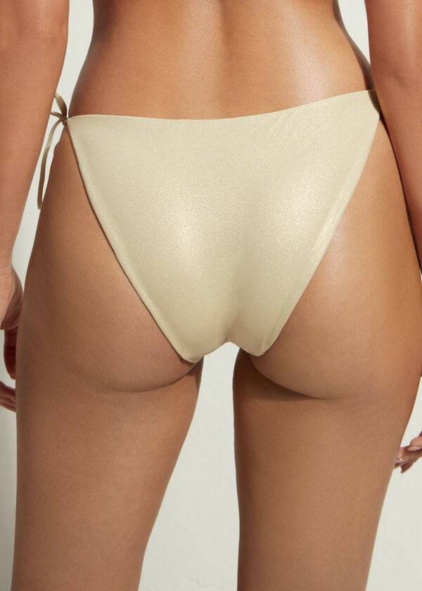 dámské spodní díl bikin calzedonia string tie abu dhabi zlaté barvy