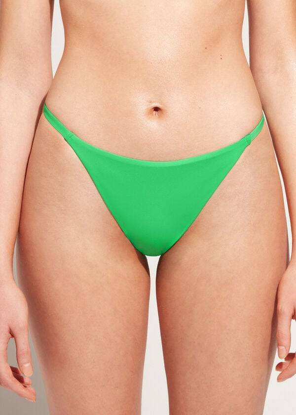 dámské ekologické kalhotky calzedonia thong indonesia - zelené