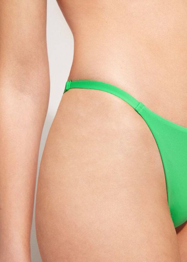 dámské ekologické kalhotky calzedonia thong indonesia - zelené