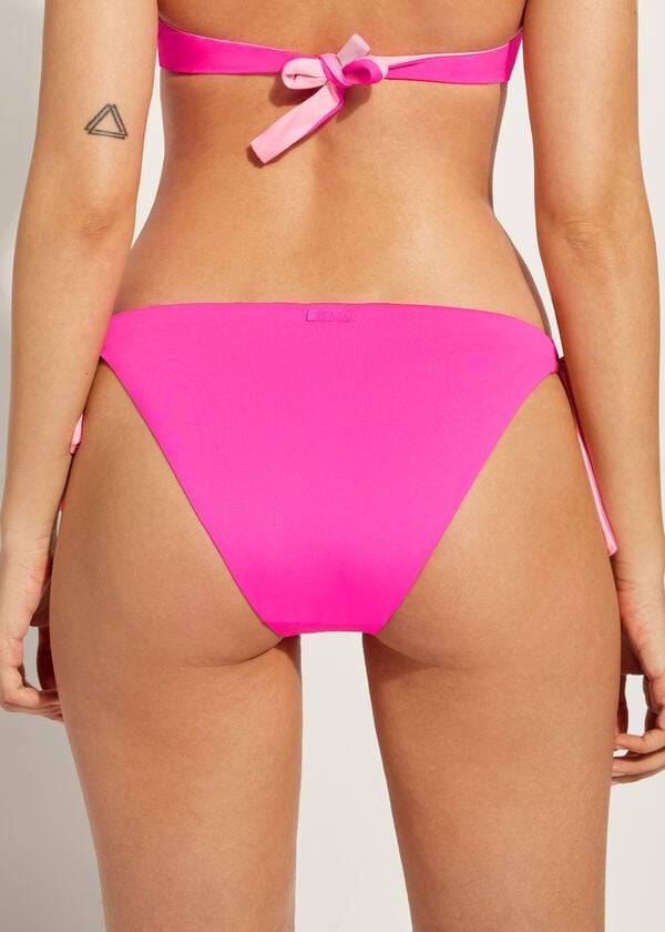 dámské ekologické bikinové kalhotky calzedonia tied indonesia růžové