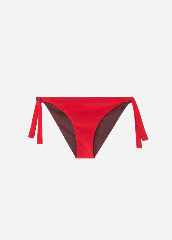 dámské ekologické bikinové kalhotky calzedonia tied indonesia červené