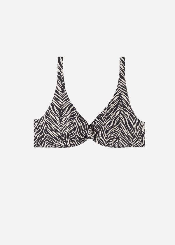 dámské topy bikin calzedonia balconette zebra nairobi černé