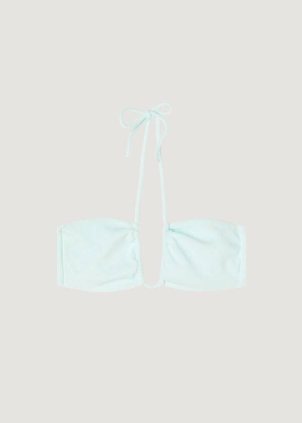 dámské bikinové vršky calzedonia se stahovací šňůrkou beverly hills eco modré