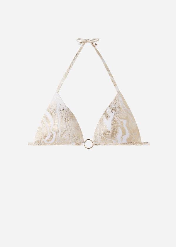 dámské bikinové vršky calzedonia graduated padded triangle melbourne zlaté barvy