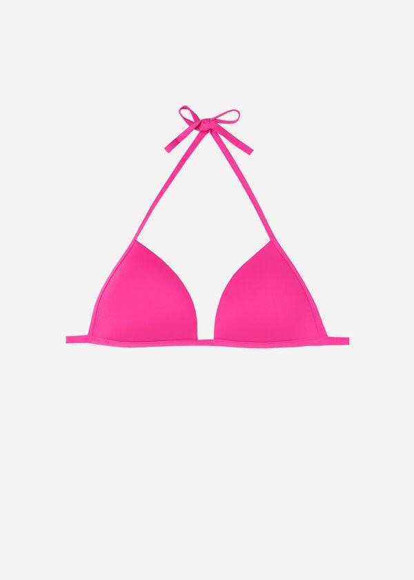 růžové dámské bikinové vršky calzedonia graduated soft triangle indonesia